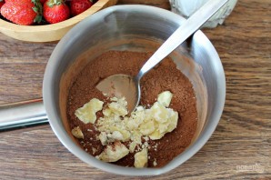 Десерт из сметаны и клубники Десерт из сметаны и клубники