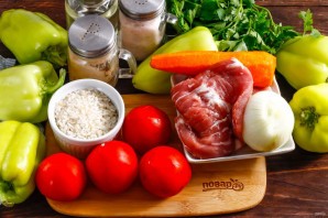 Фаршированный перец по-узбекски