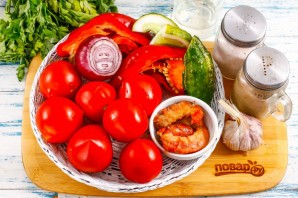 Гаспачо с креветками