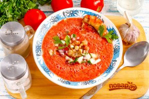 Гаспачо с креветками