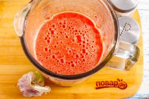 Гаспачо с креветками