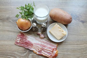 Гратен с беконом