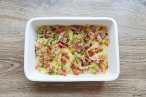 Гратен с беконом