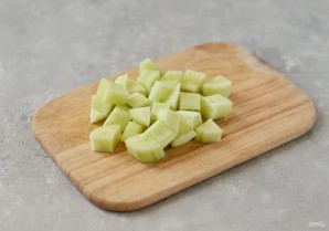 Холодный суп из огурца и дыни