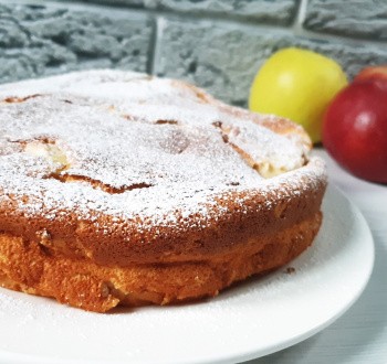 Яблочный пирог с кремом – «Нежность». Яблочный пирог с кремом – «Нежность».