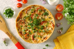 Киш с баклажанами