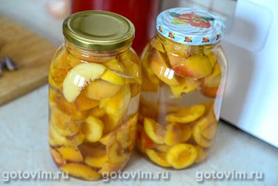 Компот из персиков и нектаринов на зиму