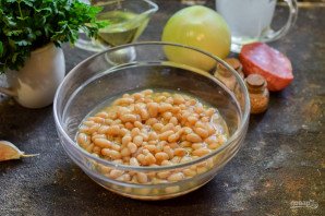 Крем-суп из белой фасоли