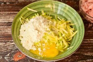 Ленивые беляши из кабачков с мясным фаршем Ленивые беляши из кабачков с мясным фаршем