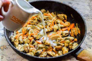 Мидии в сливочно-горчичном соусе Мидии в сливочно-горчичном соусе