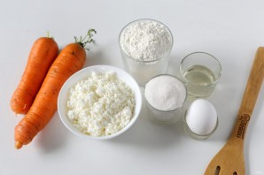 Морковные оладьи с творогом