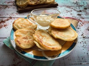 Оладушки на воде без яиц Оладушки на воде без яиц
