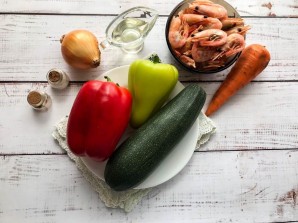 Овощное рагу с креветками Овощное рагу с креветками