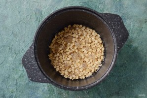 Овсянка с яблочным пюре