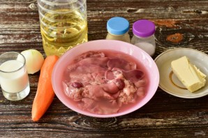 Паштет из печени с молоком Паштет из печени с молоком