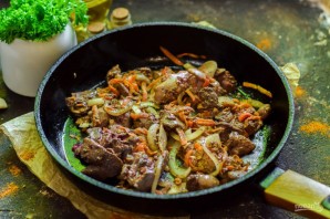 Печень в гранатовом соусе