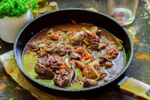 Печень в гранатовом соусе