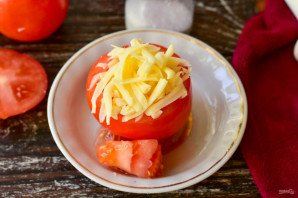 Помидоры фаршированные сыром в духовке Помидоры фаршированные сыром в духовке