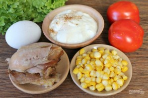 Салат "Бостон" с курицей Салат "Бостон" с курицей