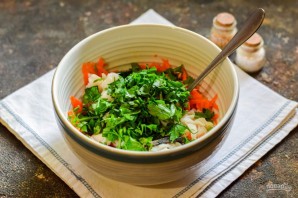 Салат из рыбы с морковью