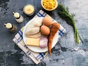 Салат "Застольный" с курицей Салат "Застольный" с курицей