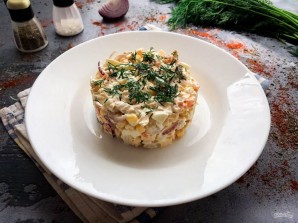 Салат "Застольный" с курицей Салат "Застольный" с курицей