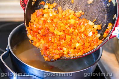 Суп из свиных ребрышек с машем и цветной капустой