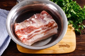 Свиная брюшина вареная в пакете