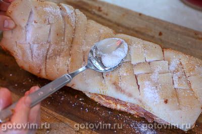 Свиная грудинка на решетке (на мангале)