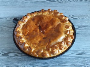 Татарский пирог с яблоками