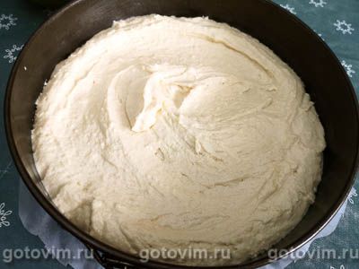 Творожный пирог с грушей