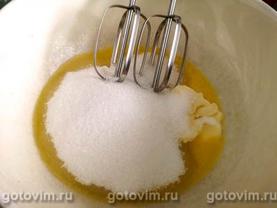 Творожный пирог с грушей