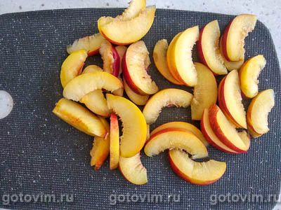 Творожный пирог с персиками и воздушной меренгой Творожный пирог с персиками и воздушной меренгой