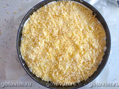 Творожный пирог с персиками и воздушной меренгой Творожный пирог с персиками и воздушной меренгой