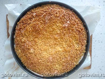 Творожный пирог с персиками и воздушной меренгой Творожный пирог с персиками и воздушной меренгой