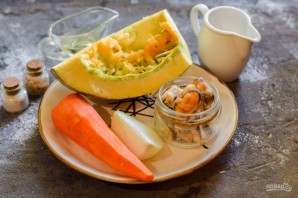 Тыквенный суп с мидиями Тыквенный суп с мидиями