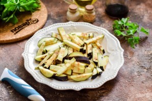 Баклажаны с креветками