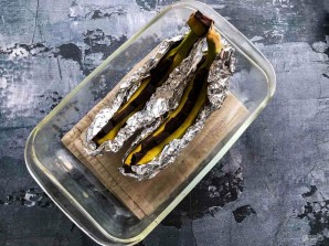 Бананы с шоколадом в духовке Бананы с шоколадом в духовке