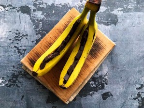 Бананы с шоколадом в духовке Бананы с шоколадом в духовке