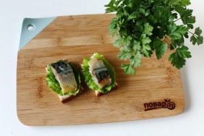 Бутерброды со скумбрией