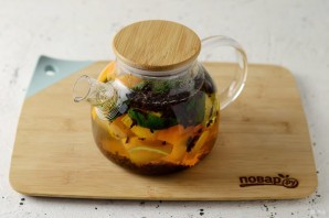 Чай с мятой и апельсином