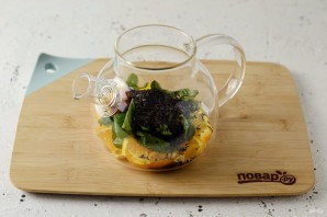 Чай с мятой и апельсином