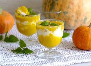 Десерт из творога и тыквы