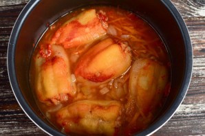 Фаршированные перцы в скороварке Фаршированные перцы в скороварке