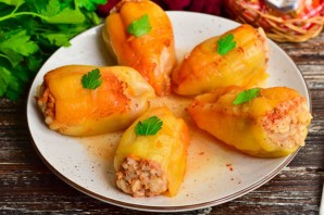 Фаршированные перцы в скороварке Фаршированные перцы в скороварке