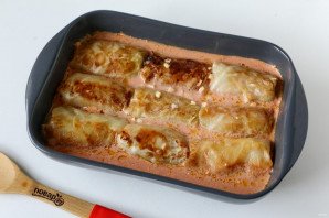 Голубцы под шубой в духовке