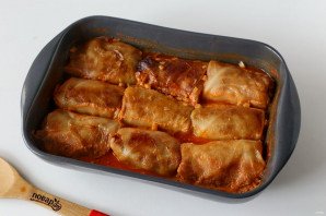 Голубцы под шубой в духовке