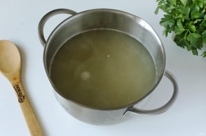 Гороховый суп с кроликом