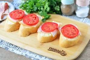 Гренки с беконом