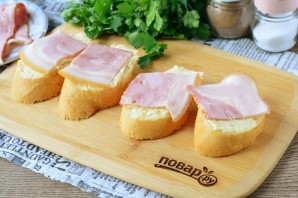 Гренки с беконом